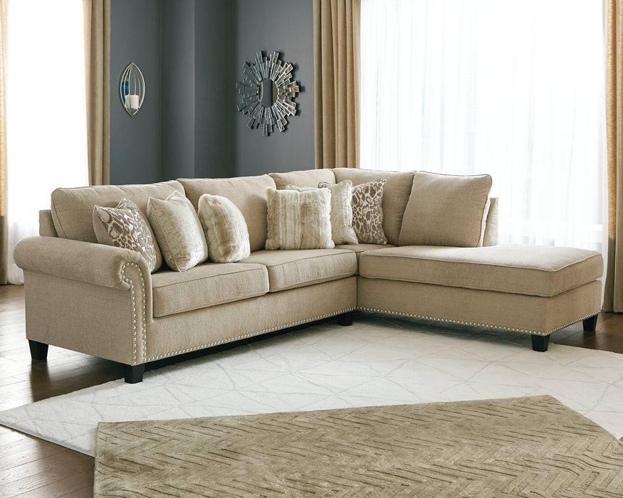 Dovemont 2-Piece Sectional with Chaise - Yulissa Home Furnishings (NJ)