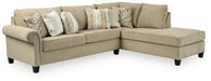 Dovemont 2-Piece Sectional with Chaise - Yulissa Home Furnishings (NJ)