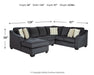 Eltmann Sectional with Chaise - Yulissa Home Furnishings (NJ)