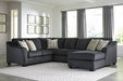 Eltmann Sectional with Chaise - Yulissa Home Furnishings (NJ)