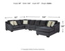 Eltmann Sectional with Chaise - Yulissa Home Furnishings (NJ)