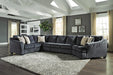 Eltmann Sectional with Cuddler - Yulissa Home Furnishings (NJ)