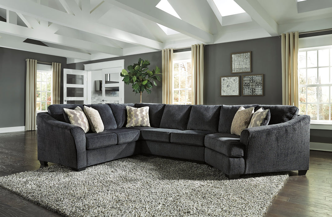 Eltmann Sectional with Cuddler - Yulissa Home Furnishings (NJ)