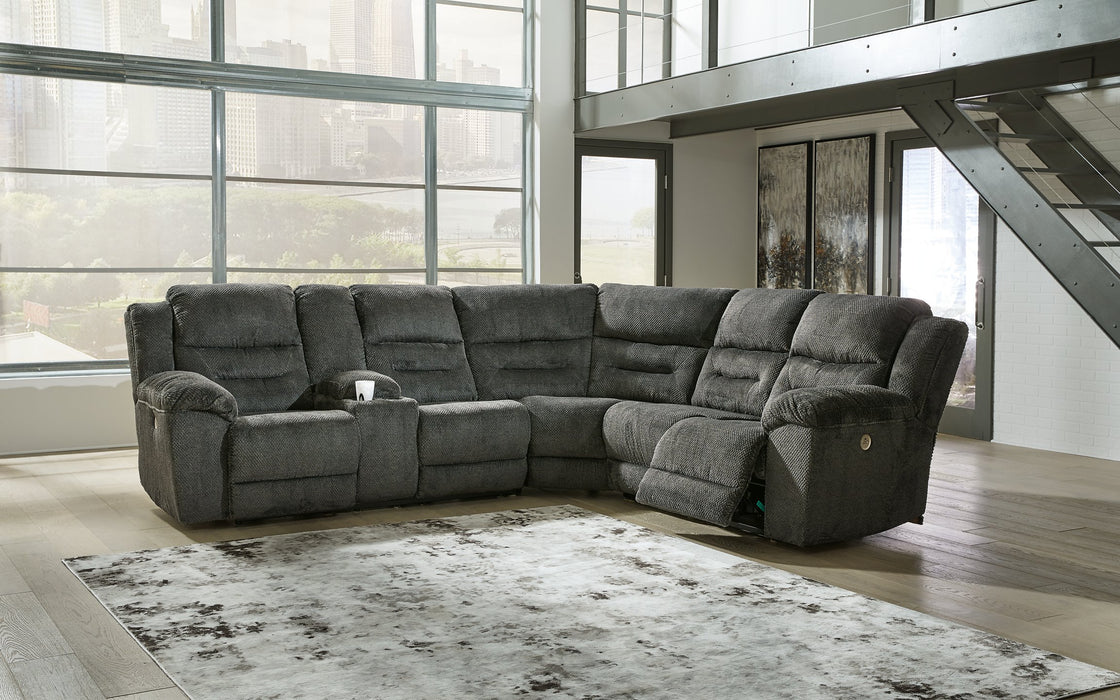 Nettington Power Reclining Sectional - Yulissa Home Furnishings (NJ)