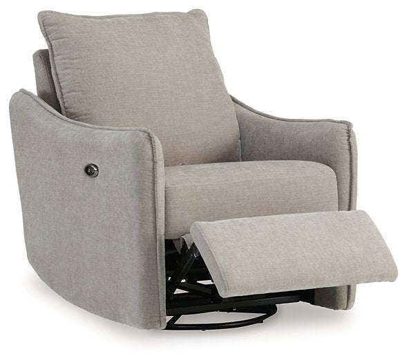 McBurg Swivel Power Recliner - Yulissa Home Furnishings (NJ)