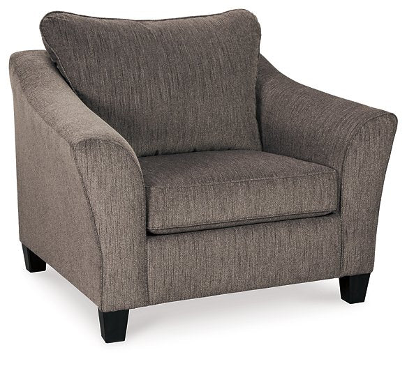 Nemoli Oversized Chair and Ottoman - Yulissa Home Furnishings (NJ)