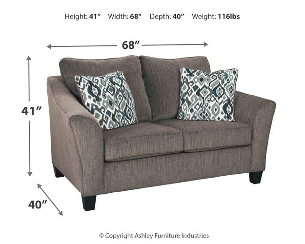 Nemoli Loveseat - Yulissa Home Furnishings (NJ)