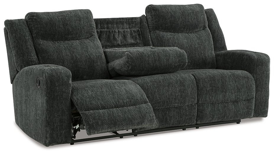 Martinglenn Reclining Sofa with Drop Down Table - Yulissa Home Furnishings (NJ)