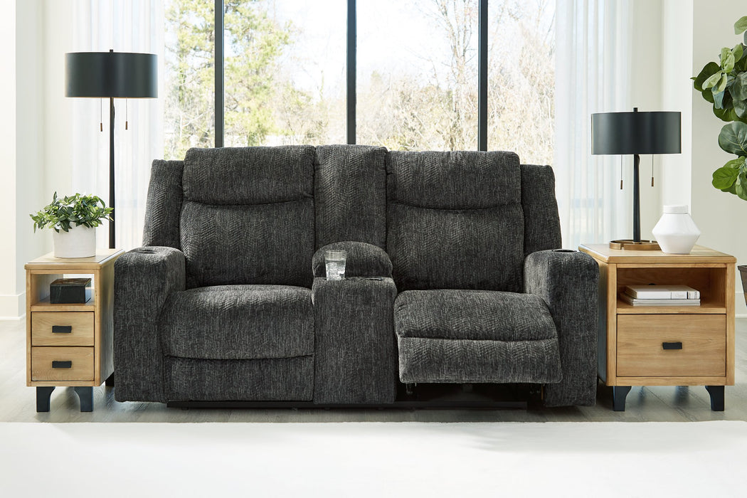 Martinglenn Power Reclining Loveseat with Console - Yulissa Home Furnishings (NJ)