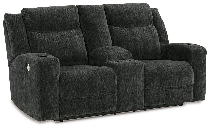 Martinglenn Power Reclining Loveseat with Console - Yulissa Home Furnishings (NJ)