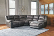 Nantahala 3-Piece Reclining Sectional with Chaise - Yulissa Home Furnishings (NJ)