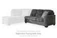 Lonoke 2-Piece Sectional with Chaise - Yulissa Home Furnishings (NJ)