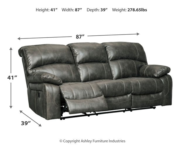 Dunwell Power Reclining Sofa - Yulissa Home Furnishings (NJ)