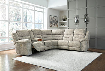 Family Den Power Reclining Sectional - Yulissa Home Furnishings (NJ)