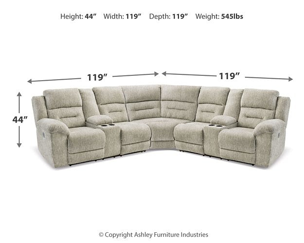 Family Den Power Reclining Sectional - Yulissa Home Furnishings (NJ)