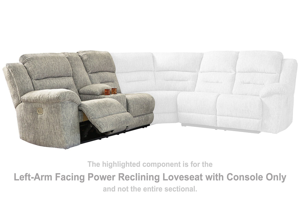 Family Den 3-Piece Power Reclining Sectional - Yulissa Home Furnishings (NJ)