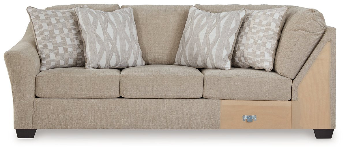 Brogan Bay 3-Piece Sectional with Cuddler - Yulissa Home Furnishings (NJ)