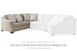 Brogan Bay 3-Piece Sectional with Cuddler - Yulissa Home Furnishings (NJ)