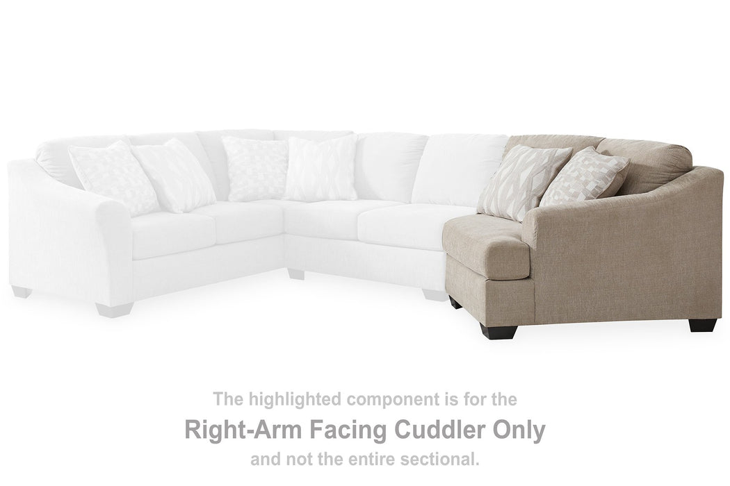 Brogan Bay 3-Piece Sectional with Cuddler - Yulissa Home Furnishings (NJ)