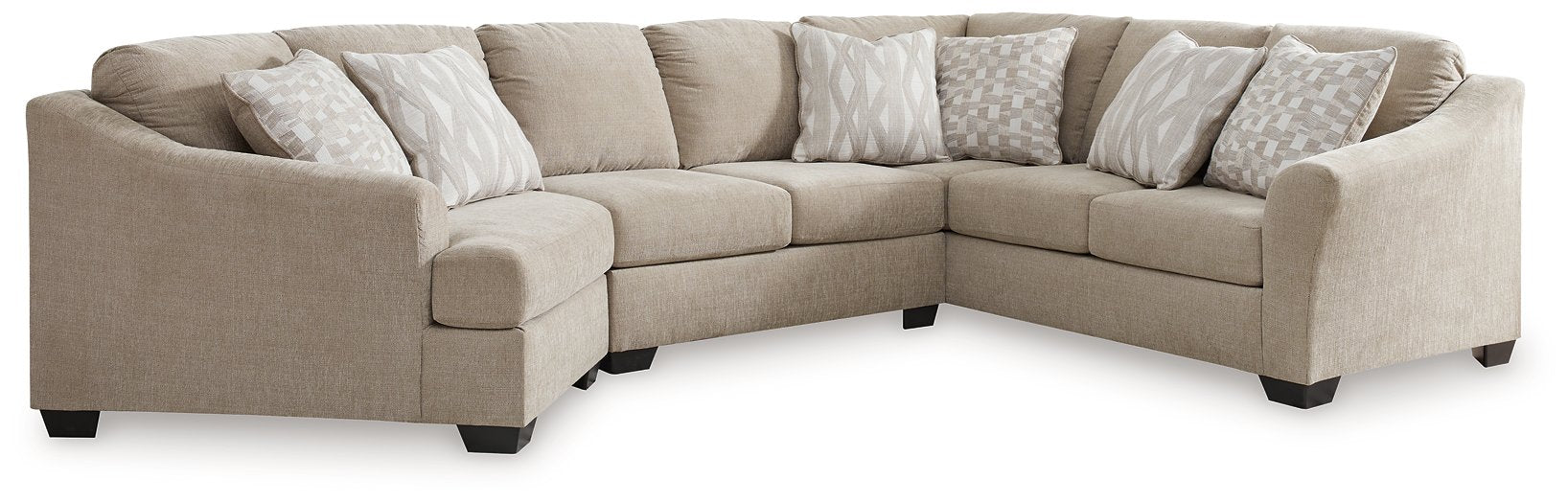 Brogan Bay 3-Piece Sectional with Cuddler - Yulissa Home Furnishings (NJ)