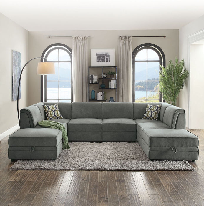 BOIS ARMLESS SECTIONAL SKU: SE0006