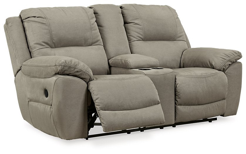 Next-Gen Gaucho Reclining Loveseat with Console - Yulissa Home Furnishings (NJ)