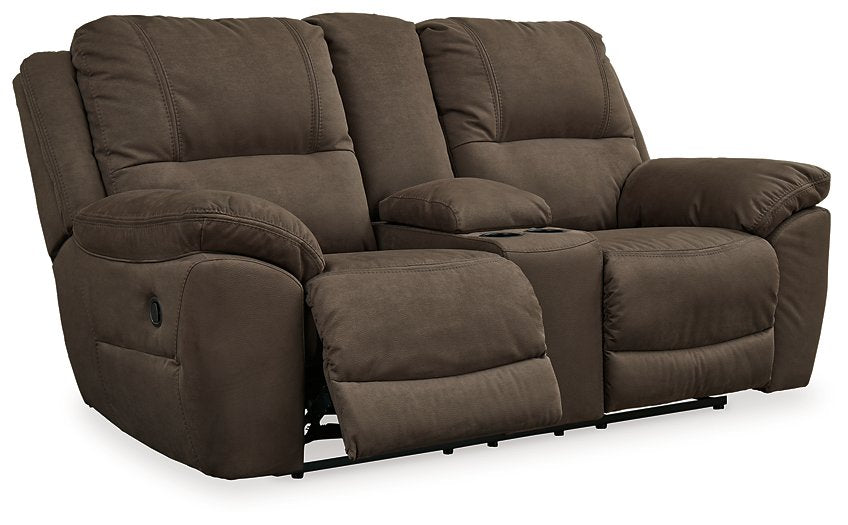 Next-Gen Gaucho Reclining Loveseat with Console - Yulissa Home Furnishings (NJ)