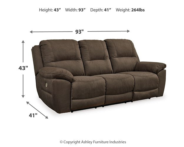 Next-Gen Gaucho Power Reclining Sofa - Yulissa Home Furnishings (NJ)