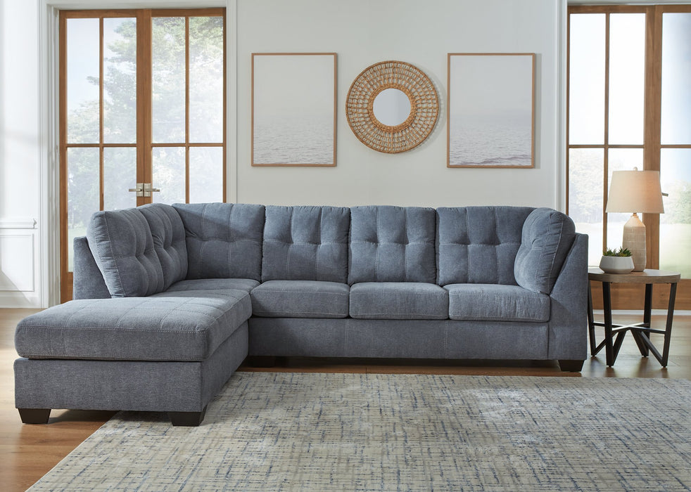 Marleton 2-Piece Sectional with Chaise - Yulissa Home Furnishings (NJ)