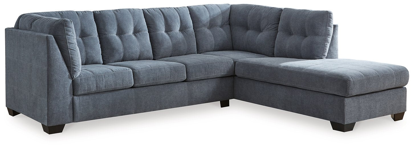 Marleton 2-Piece Sleeper Sectional with Chaise - Yulissa Home Furnishings (NJ)