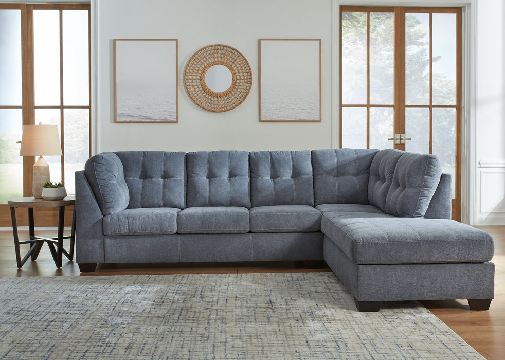 Marleton 2-Piece Sectional with Chaise - Yulissa Home Furnishings (NJ)