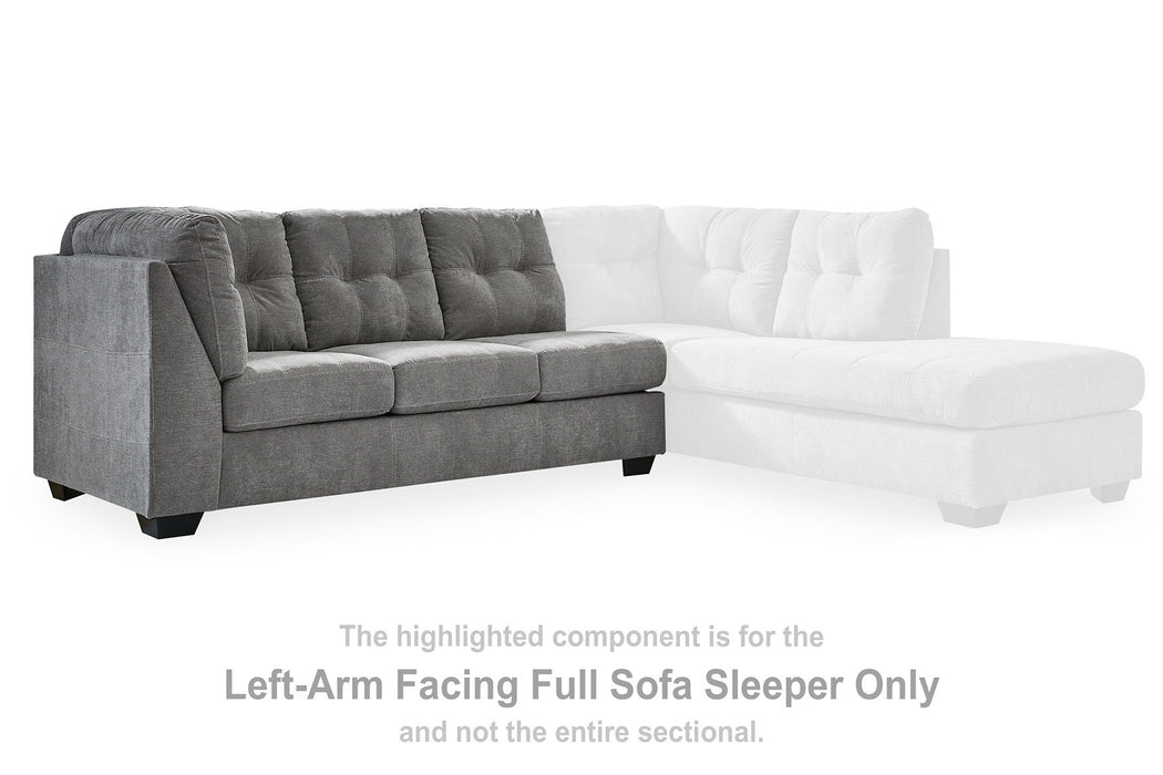 Marleton 2-Piece Sleeper Sectional with Chaise - Yulissa Home Furnishings (NJ)