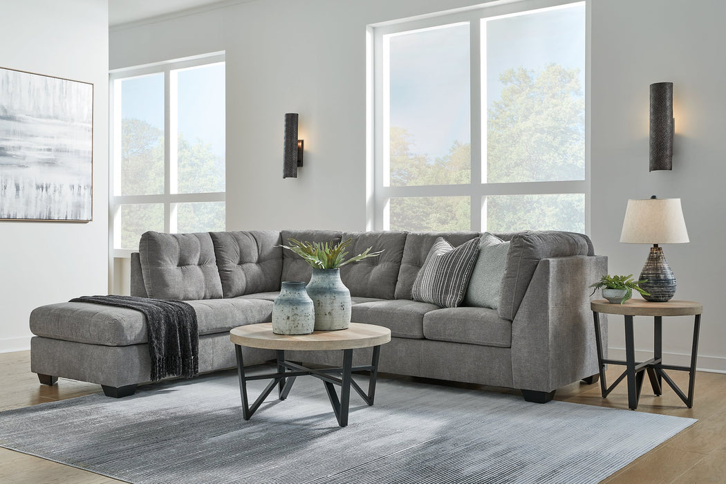 Marleton 2-Piece Sectional with Chaise - Yulissa Home Furnishings (NJ)