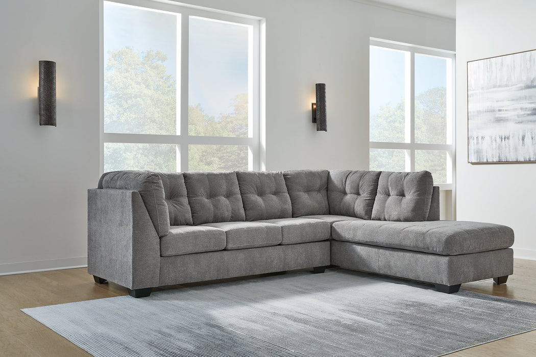 Marleton 2-Piece Sectional with Chaise - Yulissa Home Furnishings (NJ)