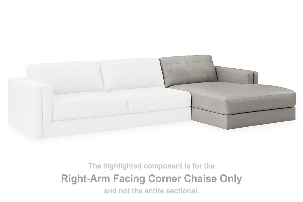 Amiata Sectional with Chaise - Yulissa Home Furnishings (NJ)