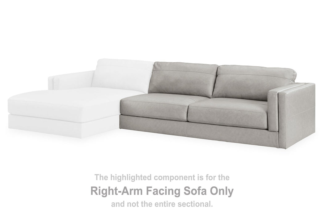 Amiata Sectional with Chaise - Yulissa Home Furnishings (NJ)