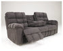 Acieona Reclining Sofa with Drop Down Table - Yulissa Home Furnishings (NJ)