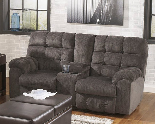 Acieona Reclining Loveseat with Console - Yulissa Home Furnishings (NJ)