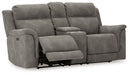 Next-Gen DuraPella Power Reclining Loveseat with Console - Yulissa Home Furnishings (NJ)