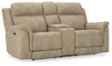 Next-Gen DuraPella Power Reclining Loveseat with Console - Yulissa Home Furnishings (NJ)