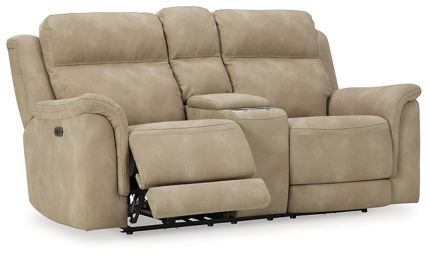 Next-Gen DuraPella Power Reclining Loveseat with Console - Yulissa Home Furnishings (NJ)