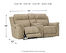 Next-Gen DuraPella Power Reclining Loveseat with Console - Yulissa Home Furnishings (NJ)