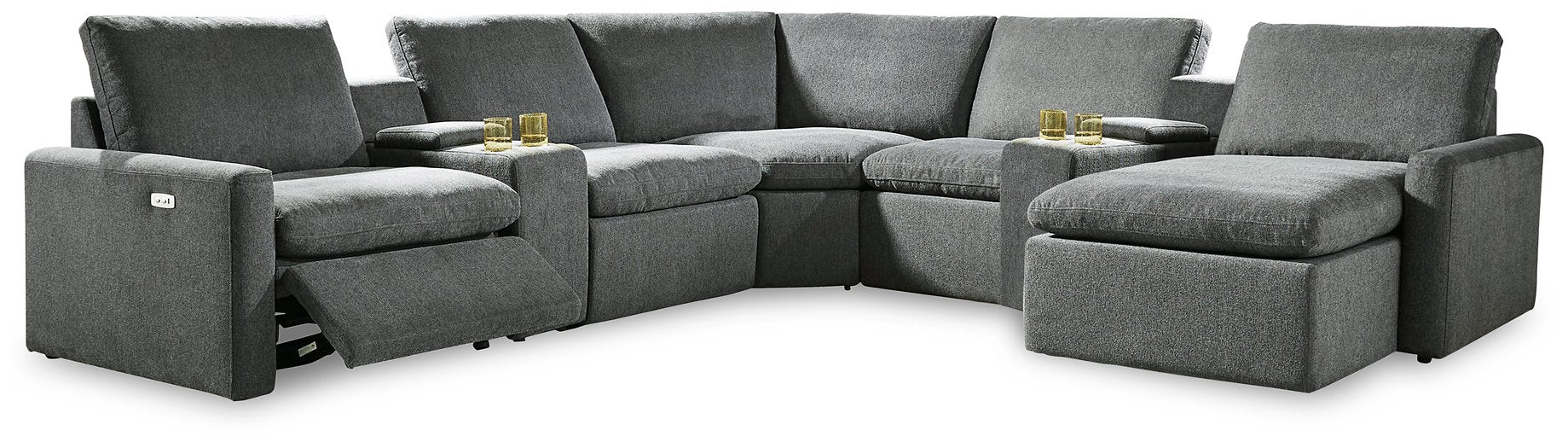 Hartsdale Power Reclining Sectional with Chaise - Yulissa Home Furnishings (NJ)