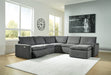 Hartsdale Power Reclining Sectional with Chaise - Yulissa Home Furnishings (NJ)