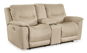 Next-Gen Gaucho Power Reclining Loveseat with Console - Yulissa Home Furnishings (NJ)