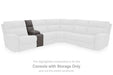 Next-Gen DuraPella Power Reclining Sectional Loveseat with Console - Yulissa Home Furnishings (NJ)