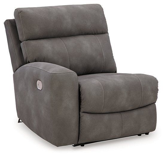 Next-Gen DuraPella Power Reclining Sectional Loveseat with Console - Yulissa Home Furnishings (NJ)