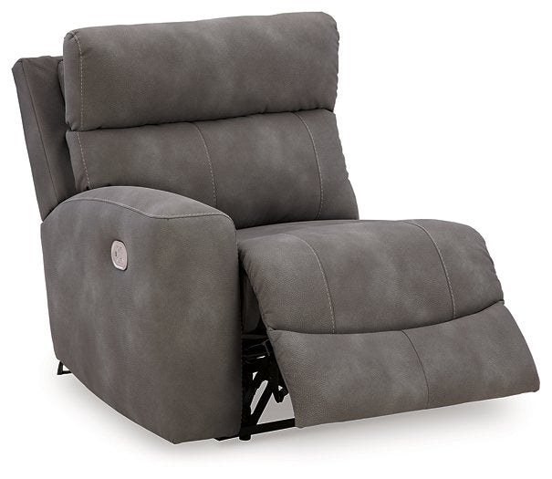 Next-Gen DuraPella Power Reclining Sectional Loveseat with Console - Yulissa Home Furnishings (NJ)