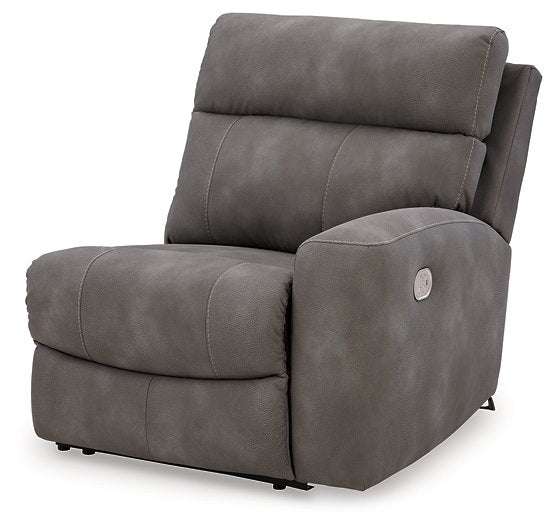 Next-Gen DuraPella Power Reclining Sectional Loveseat with Console - Yulissa Home Furnishings (NJ)