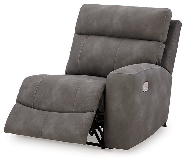 Next-Gen DuraPella Power Reclining Sectional Loveseat with Console - Yulissa Home Furnishings (NJ)